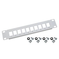 HMF UTP Keystone-Patchpanel für Serverschrank 10...