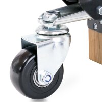 HMF Schwerlastrollen absenkbar für Werkbank schwarz