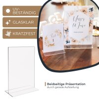 HMF 10x Acryl Tischaufsteller gerade DIN A5