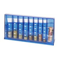 HMF Münzsortierer Euro Spardose blau