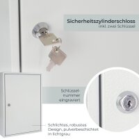 HMF Schlüsselschrank Schlüsselkasten 64 Haken