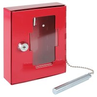 HMF Notschlüsselkasten rot mit Hammer