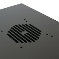 HMF Netzwerkschrank Serverschrank 19 Zoll 4 HE schwarz