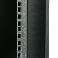 HMF Netzwerkschrank Serverschrank 19 Zoll 4 HE schwarz