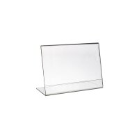 HMF 10x Acryl Tischaufsteller schräg DIN A4 Querformat