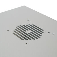 HMF Netzwerkschrank Serverschrank 19 Zoll 4 HE grau