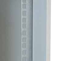 HMF Netzwerkschrank Serverschrank 19 Zoll 4 HE grau