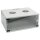HMF Netzwerkschrank Serverschrank 19 Zoll 4 HE grau