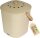 HMF Nachhaltiger Biomülleimer Komposteimer mit Deckel 3L beige