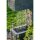 Dobar Polyresin Brunnen mit Pumpe und LEDs eckig mit Pflanzen-Option