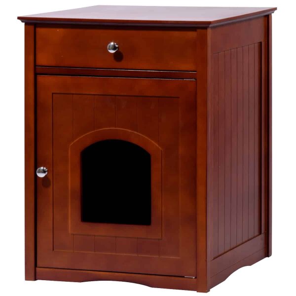Dobar Multifunktionaler Katzenschrank aus Holz „Mohrle“