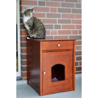 Dobar Multifunktionaler Katzenschrank aus Holz „Mohrle“