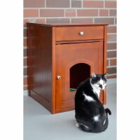 Dobar Multifunktionaler Katzenschrank aus Holz „Mohrle“