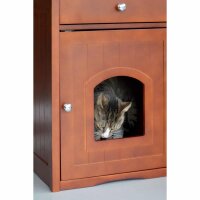 Dobar Multifunktionaler Katzenschrank aus Holz „Mohrle“