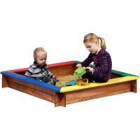 Dobar Bunter Sandkasten mit Sitzflächen, Kiefer