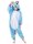 Blaues Einhorn Onesie Kinder Tier Kostüme Für Jugend Schlafanzug Kostüm Gr. 125 cm 10-12 Jahre