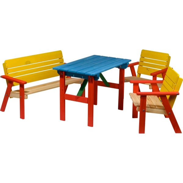 Dobar Bunte Kindersitzgruppe aus Holz
