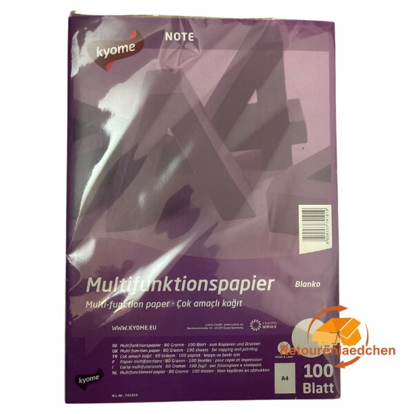 Multifunktionspapier – 100 Blatt Weiß (80 g/m²)