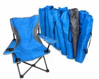 Campingstuhl Grau Klappstuhl Getränkehalter Outdoor...