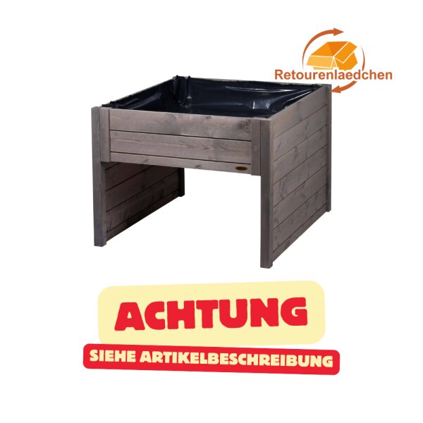 Dobar Mährobotergarage mit Pflanzkasten grau #2