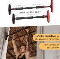 BeMaxx Klimmzugstange für Türrahmen  ohne Schrauben