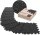 Gummi - Schutzmatten 9tlg. Set Puzzlematte schwarz 30x30cm