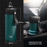 Thermobecher Kaffee To-Go Becher Edelstahl 360ml Teal