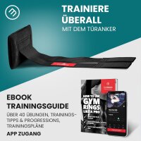 BeMaxx Turnringe Holz Gym Rings + Türanker Holzturnringe Gymnastikringe