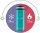 BeMaxx Trinkflasche Edelstahl ACTIVE FLASK türkis 530ml
