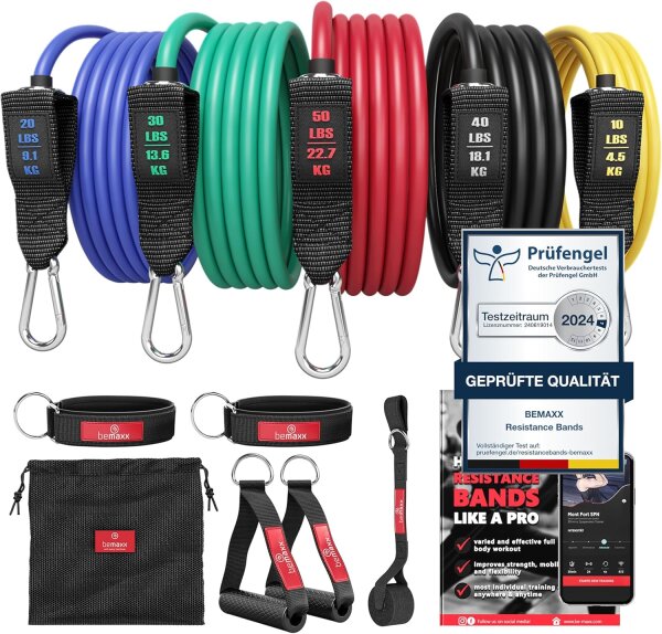 Resistance Bands Widerstandsband Set Gummi