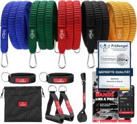 Resistance Bands Widerstandsband Set Stoff Expander Tubes...