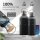 BeMaxx Trinkflasche Edelstahl ACTIVE FLASK schwarz Bamboo-Verschluss 530ml