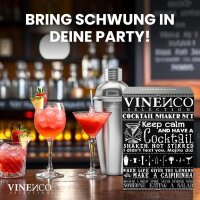 Vinenco Cocktail Shaker Set mit Ständer