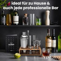 Vinenco Cocktail Shaker Set mit Ständer