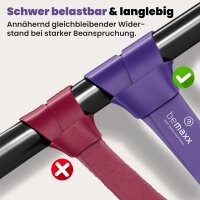 BeMaxx Fitnessband Pull Up Resistance Band Klimmzughilfe lila