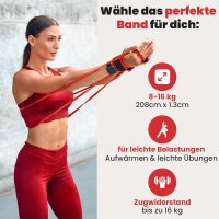 BeMaxx Fitnessband Pull Up Resistance Band Klimmzughilfe rot