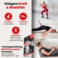 BeMaxx 5er Set Fitnessband Pull Up Resistance Band Klimmzughilfe