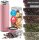Thermosflasche + Tee/Früchte Sieb-INFUSER rosa