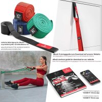 BeMaxx Fitnessband Pull Up Resistance Band Klimmzughilfe 4er Set