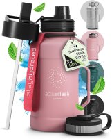 BeMaxx Trinkflasche Edelstahl ACTIVE FLASK BIG 1,3L rosa