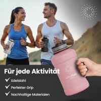 BeMaxx Trinkflasche Edelstahl ACTIVE FLASK BIG 1,3L rosa