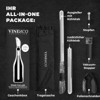 Weinkühler Set Flaschenkühler + Dekanter 3-in-1