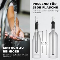 Weinkühler Set Flaschenkühler + Dekanter 3-in-1