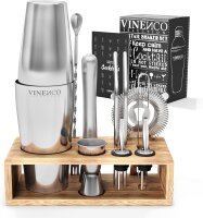 Vinenco Cocktail Shaker Set mit Ständer lang