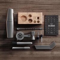Vinenco Cocktail Shaker Set mit Ständer lang