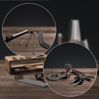 Vinenco Cocktail Shaker Set mit Ständer lang