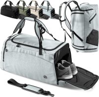BeMaxx Sporttasche Trainingstasche + Rucksack Schuhfach...