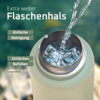 BeMaxx Trinkflasche Edelstahl ACTIVE FLASK sage 950ml