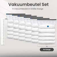 Vakuumbeutel Kleidung 6 Stück XL Set Vakuum Beutel Kompressionsbeutel Vakuumtüten