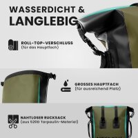 Nordlight Wasserdichter Tasche Dry Bag 35l OLIVE - Roll...